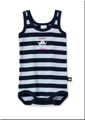 Short Baby Body 0/0 Schiesser Capt'n Sharky
