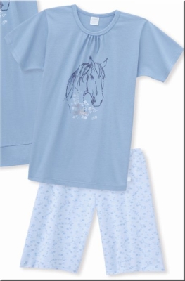 Girls Short Pyjama Schiesser Horse