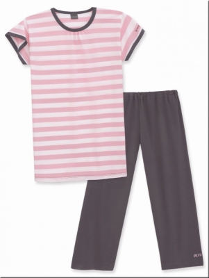 Girls Pyjama 3/4 Schiesser New Stripes