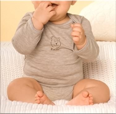 Baby Body 1/1 Schiesser Med Sensitive Silver