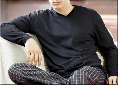 Men V-Shirt 1/1 Schiesser Mix & Relax