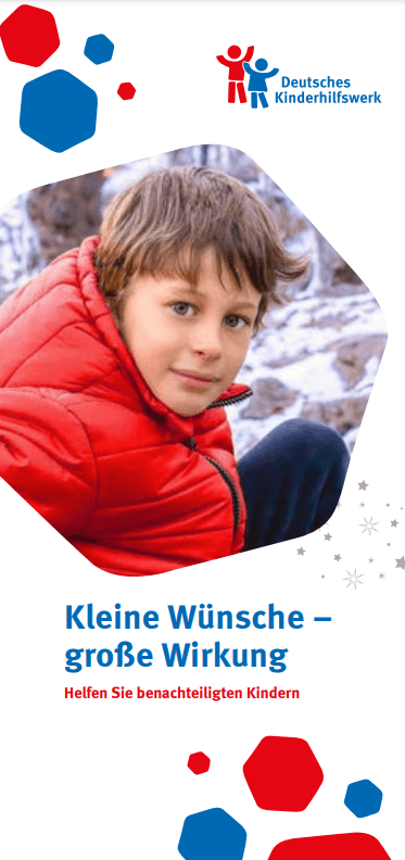 Spenden-Flyer Deutsches Kinderhilfswerk