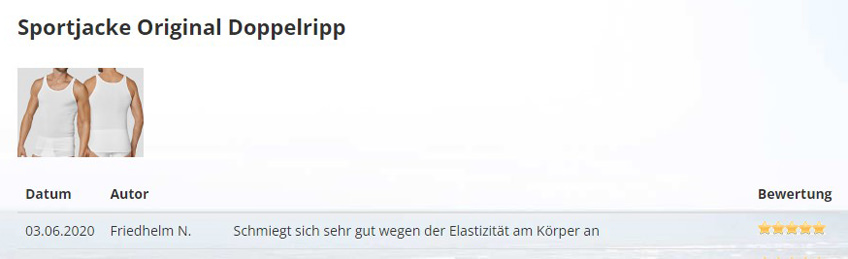 Beispiel fr Produktbewertungen bei underwear-shopping.de