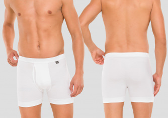 Long Shorts Schiesser Cotton Essentials Fine Rib