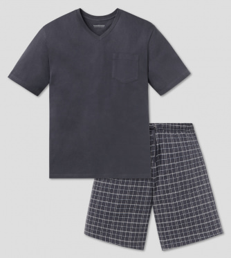SCHIESSER Pyjama 1/2 No. 2 Ebony