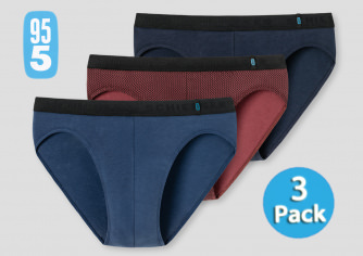 3-Pack Rio-Slip Schiesser 95/5 for Men