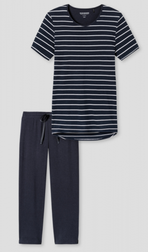 SCHIESSER Women Pyjama 3/4 night blue