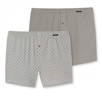 2-Pack Men Boxer Shorts SCHIESSER Essentials khaki