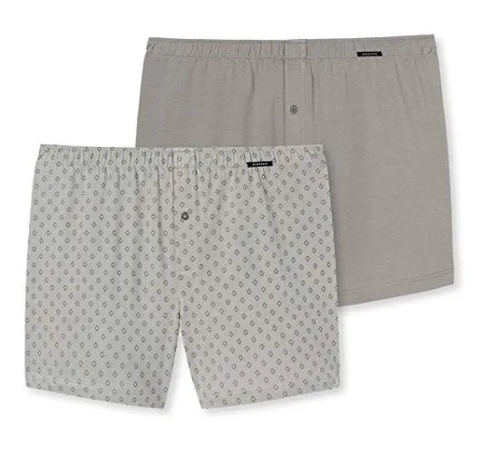 2er Pack Herren Boxershorts SCHIESSER Essentials khaki 2er Pack Herren Boxershorts SCHIESSER Essentials khaki