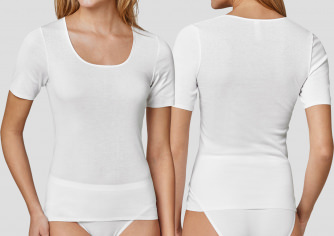 Shirt 1/2 Schiesser Luxury - wei