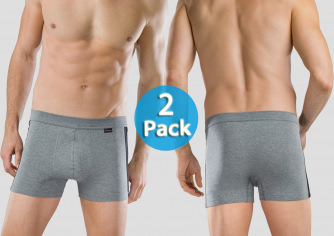 2-Pack Schiesser Shorts Cotton Stretch - anthracite