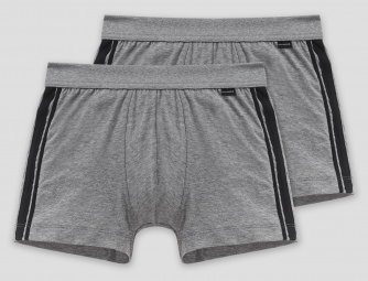 2er Pack Schiesser Shorts Cotton Stretch - anthrazit
