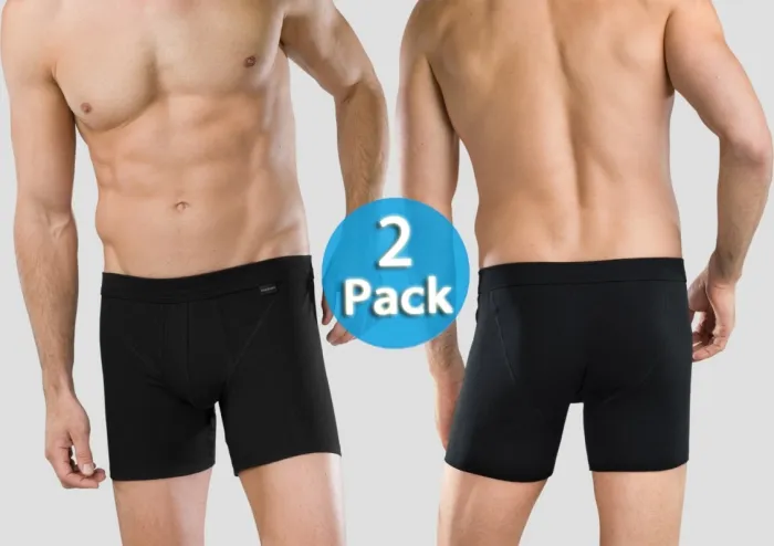 Shorts Schiesser Authentic 2er-Pack - schwarz Shorts Schiesser Authentic 2er-Pack - schwarz