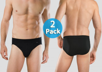 Men Rio-Slip Schiesser Authentic 2er-Pack - black