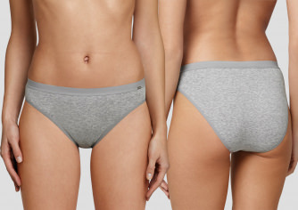 Rio-Slip SCHIESSER Naturschnheit - grau-melange