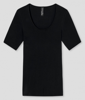 Shirt 1/2 Schiesser Luxury - schwarz