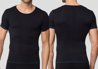 Shirt 1/2 SCHIESSER Seamless Active - schwarz