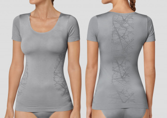 Damen Shirt 1/2 SCHIESSER Active Seamless Ultra Light - grau