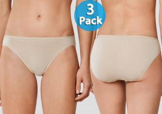 Rio-Slip Schiesser Essential 3er-Pack - nude