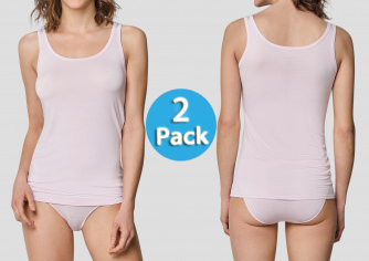 2-Pack Women Shirt Sleeveless Schiesser Modal Essentials