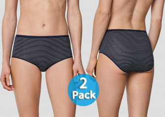 2-Pack Women Midi Slip Schiesser Modal Essentials - nightblue
