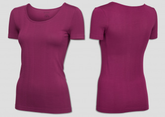 Damen Shirt 1/2 SCHIESSER Active Mesh Bamboo - beere