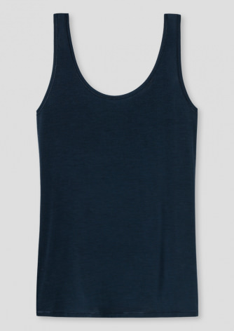 Women Top Schiesser Long Life Soft - night blue