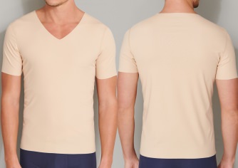 SCHIESSER Herren Kurzarm Shirt 1/2 Laser Cut - hautfarben