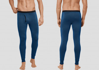 Lange Herren Unterhose SCHIESSER Dark Wonder - blau