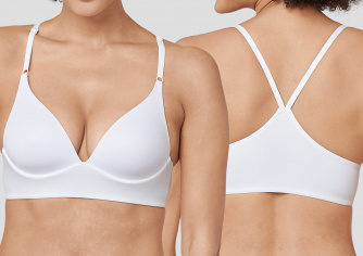 Women's lounge-bra Schiesser Invisible Soft - padded - white