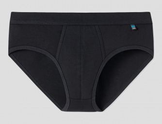 SCHIESSER Herren Sport-Slip Long Life Cotton - schwarz