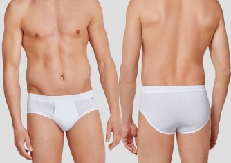 SCHIESSER Herren Sport-Slip Long Life Cotton - wei