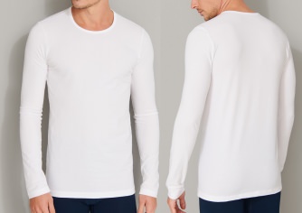 Herren Langarmshirt 1/1 SCHIESSER 95/5 - wei