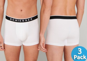 3-Pack of Men's Boxer Briefs SCHIESSER 95/5 - white