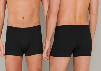 SCHIESSER Mnner Shorts Retro Rib - schwarz