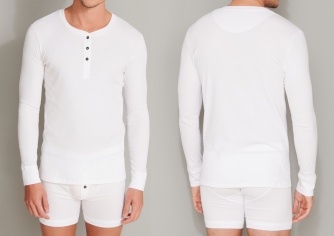 Herren Shirt 1/1 Schiesser Retro Rib - wei