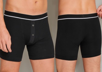 SCHIESSER Mnner Longshorts Retro Rib - schwarz