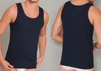 Herren Shirt 0/0 Schiesser Retro Rib - dunkelblau