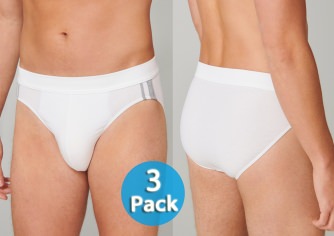 3-Pack of Men's Rio Briefs SCHIESSER 95/5 - white