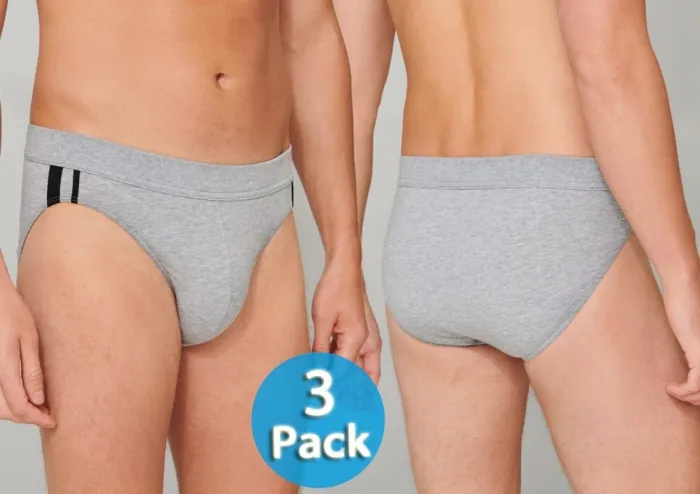 3er Pack Herren Rio-Slip SCHIESSER 95/5 - grau-meliert 3er Pack Herren Rio-Slip SCHIESSER 95/5 - grau-meliert