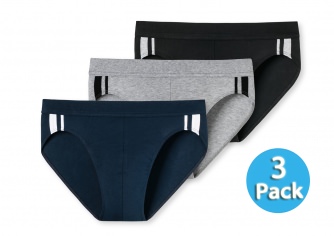 3-Pack of Men's Rio Briefs SCHIESSER 95/5 - multicolor