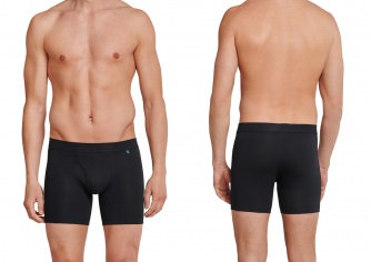 SCHIESSER Cyclist Shorts Long Life Cotton - schwarz