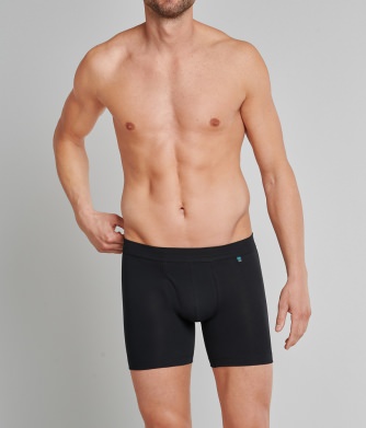 SCHIESSER Cyclist Shorts Long Life Cotton - schwarz