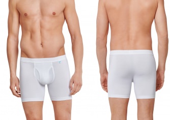 SCHIESSER Cyclist Shorts Long Life Cotton - wei