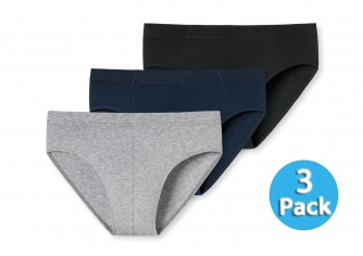 3-Pack Men's Supermini Briefs SCHIESSER 95/5 - multicolor