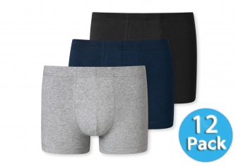 12-Pack of Men's Boxer Briefs SCHIESSER 95/5 - multicolor 9