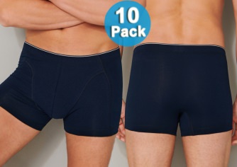 10-Pack Men's Boxer Briefs SCHIESSER 95/5 - dark blue