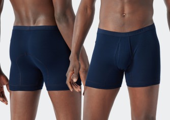 Long-Shorts Schiesser Original Fine Rib - navy