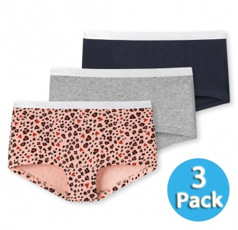 3er Pack Mdchen Pants Schiesser 95/5 - multicolor