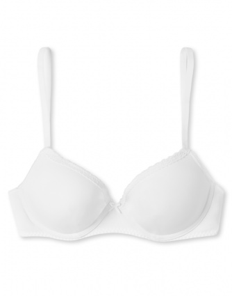 Push Up Bra with underwire Schiesser Pure Cotton - white